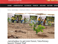 Jamshedpur to get mini forest, Tata-Rotary launch Forest Trail