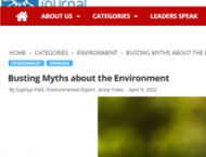 Busting Myths about the Environment