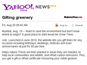 Yahoo India, August 20th 2010
